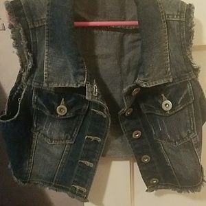 Denim sleeveless Jacket size M